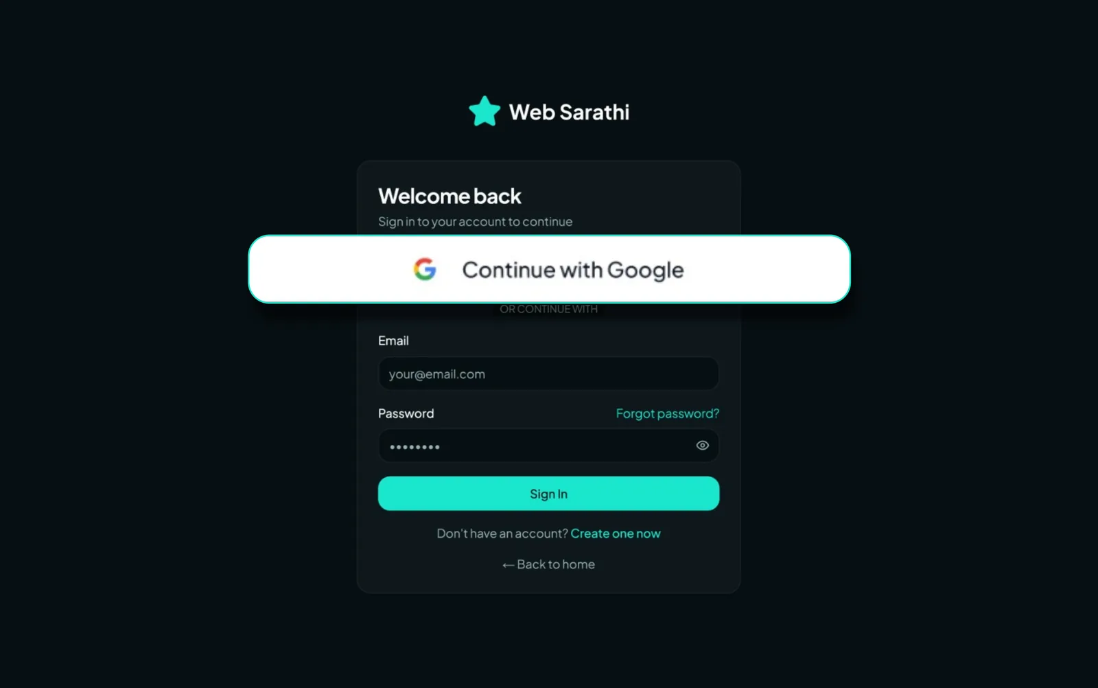 Step 2 - Google Sign-in