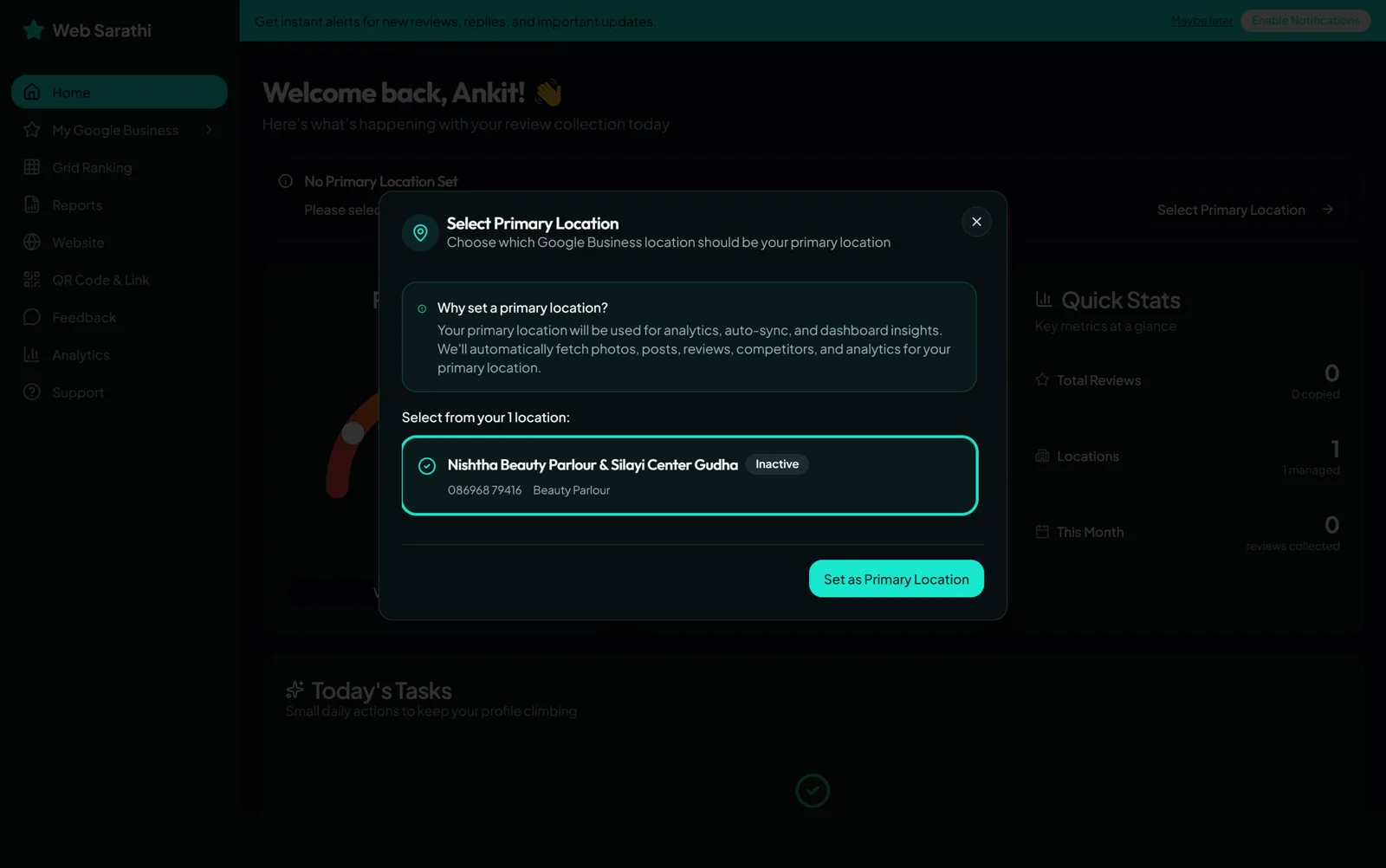 Step 5 - Select Location